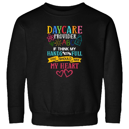 Womens Daycare Provider Thank You Childcare Babysitter 1 Sweatshirts