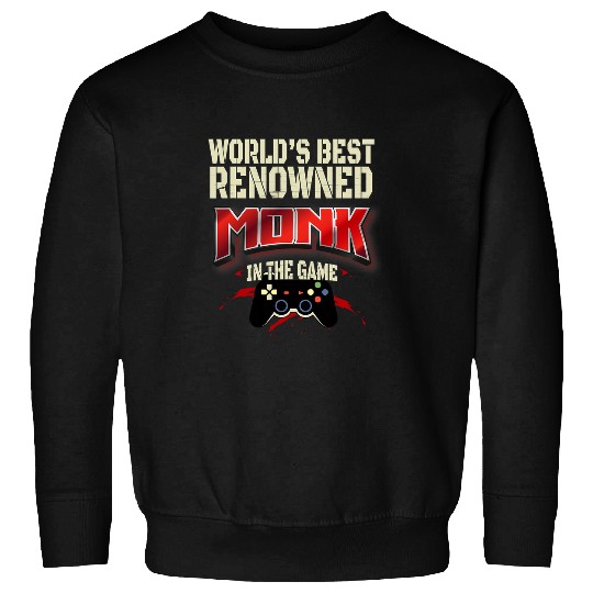 Worlds bests Monk Class Funny Gamer Party Matching Pajama Sweatshirts