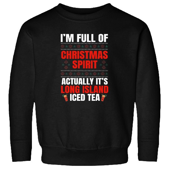 Long Island Iced Tea Cocktail Mixologist Bartender Christmas Sweatshirts