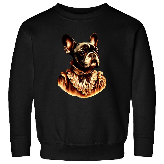 vintages Victorian French Bulldog Dog Lovers vintages Dog Art 1 Sweatshirts