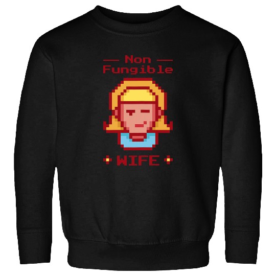 Womens Nft Crypto Non Fungible Token Wife Art Sweatshirts