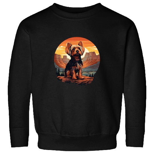 Yorkshire Terrier dog retro vintages 1 Sweatshirts