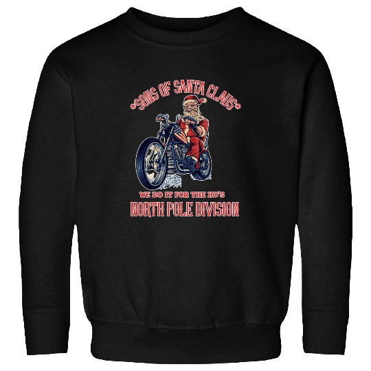 Old Men at Chrisman Rebel Tattoo Biker Motorcycle Club Xmas Sweatshirts
