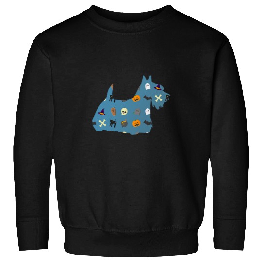 Dog Scottish Terrier Scottie Dog Halloween T Tee Sweatshirts
