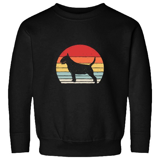 vintages Retro Bull Terrier Dog Breed Sweatshirts