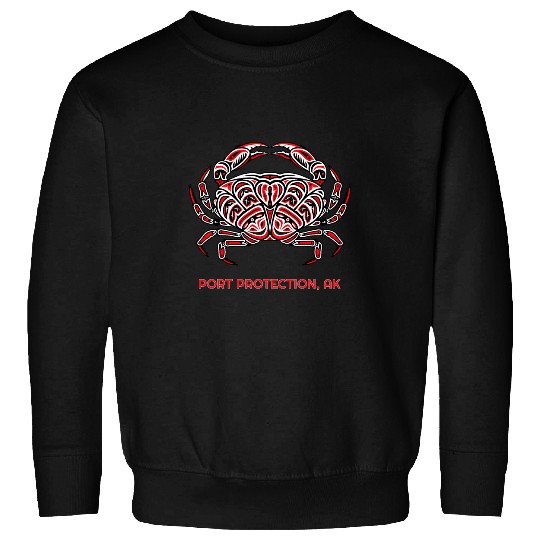 Port Protection Alaska Dungeness Crab Native American Sweatshirts