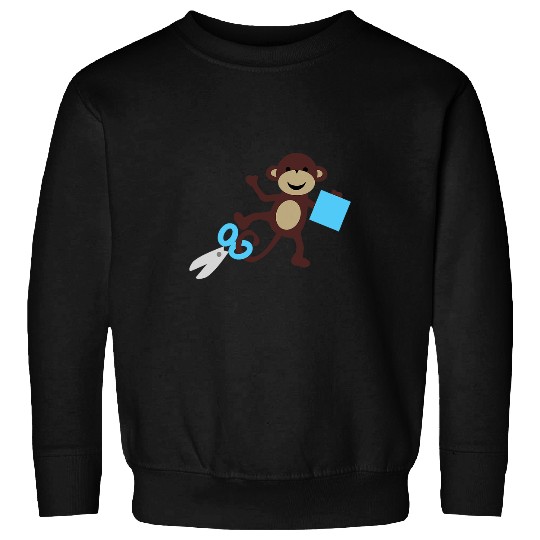 Monkey going back to school 3 Sweatshirts