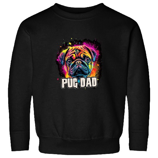 Mens Pug Dad Dog Sweatshirts