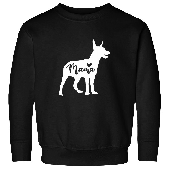 Womens Miniature Pinscher Mama Min Pin Mom Mothers Day Sweatshirts