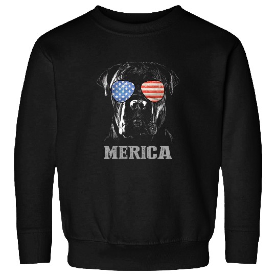 Proud Cane Corso Patriotic Dog Merica 4th of July USA Flag Sweatshirts