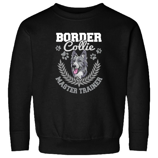 vintages Border Collie Master Trainer Dog Lovers Paw Gift Sweatshirts