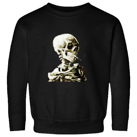 Van Gogh Skeletons Aesthetic Streetwear Fashion Graphic Sweatshirts