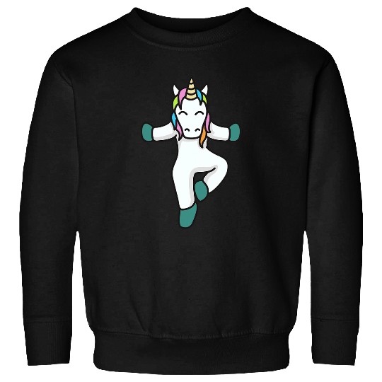 Yoga Unicorns Fitness Meditation Gymnastics Unicorns Yoga 2 Sweatshirts