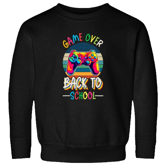 Back to School Video Games Teacher Student Gamer Vintage Sweatshirts
