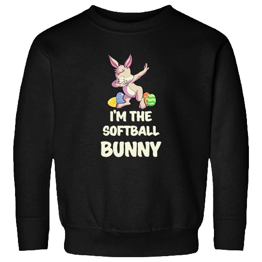 Softball Bunny Matching Family Group Easter Party Sweatshirts