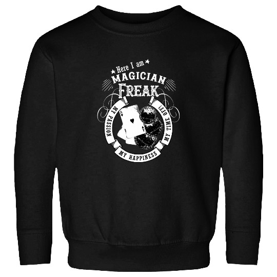 Wizard Magician Coin Cards Card Tricks Cardist Gift Sweatshirts