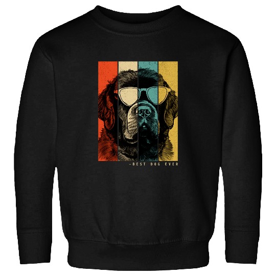 vintages Newfoundland Dog Mom Dad Kids Men Women 3 Sweatshirts