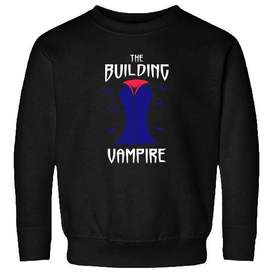 The Building Vampire Halloween Construction Worker Sweatshirts