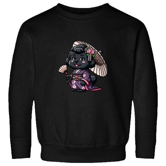 Newfoundland Dog Kimono Funny Geisha Sweatshirts