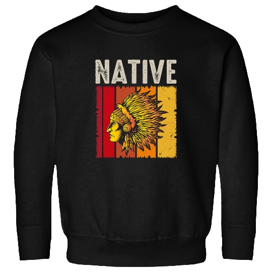 Retro vintages Native American Indian Awareness Month Men Sweatshirts