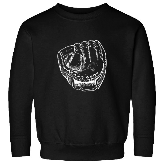 Old School Baseball Glove Mitt Sweatshirts