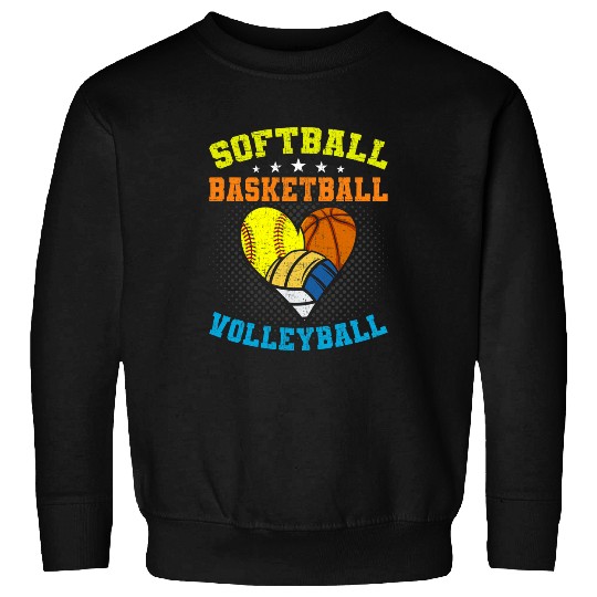 Softball Basketball Volleyball Player 2 Sweatshirts