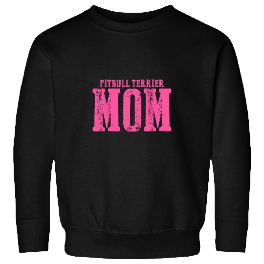Womens Pitbull Terrier Mom Sweatshirts