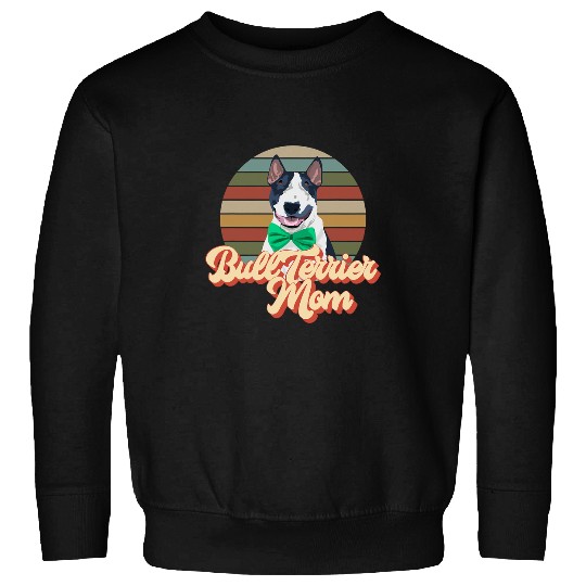 vintages Bull Terrier Mom Retro Dog Mama Sweatshirts