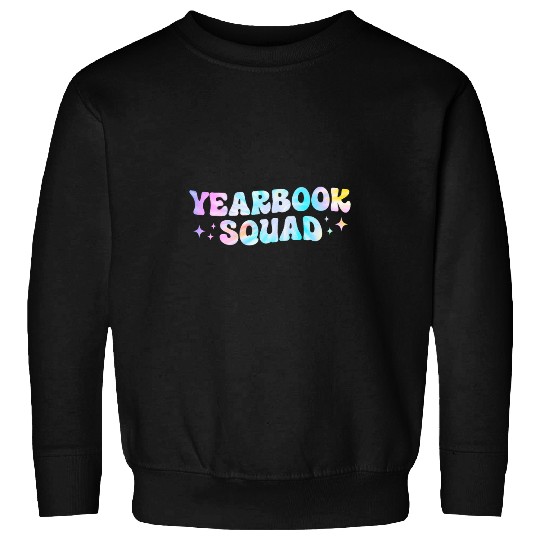 Tie Dye Yearbook Squad Literary Club Editor Team Wavy Sweatshirts