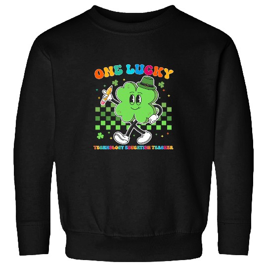 One Lucky Instructional Technology Coachs St Patrick Day Sweatshirts