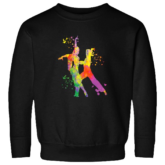 Latin Dancing Couple Watercolor Rumba Dancer 24 Sweatshirts