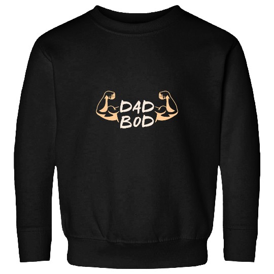 Mens Dad Bod Fitness Bodybuilding Weightlifting Coach Sweatshirts