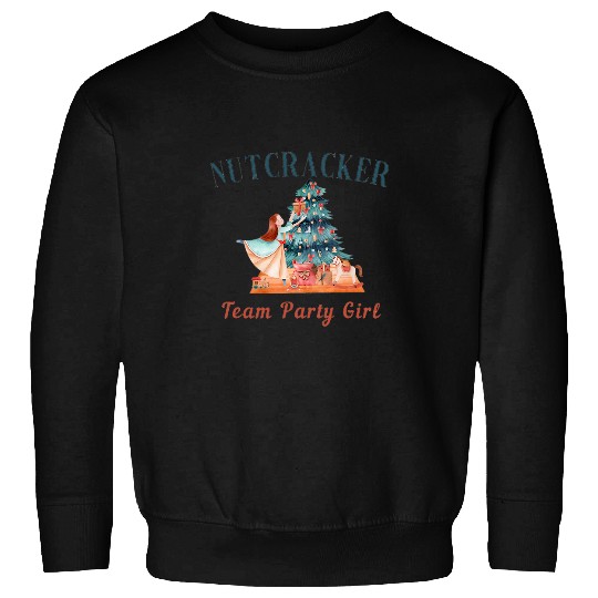 Retro Nutcracker Ballet Team Party Girl Sugar Plum Fairy Sweatshirts