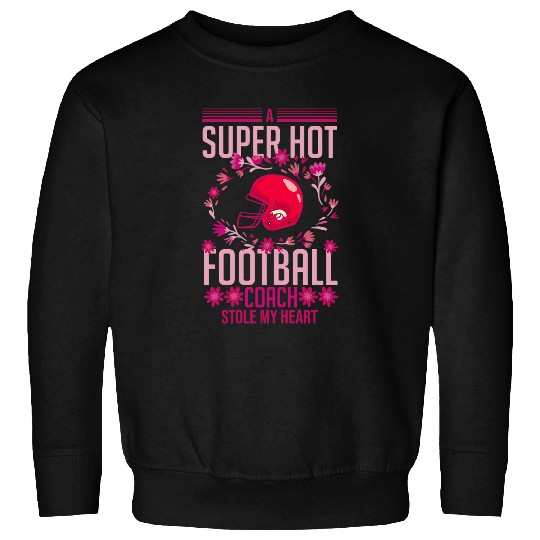 Womens Football Wife Girlfriend Quotes Game Coachs Player 7 Sweatshirts