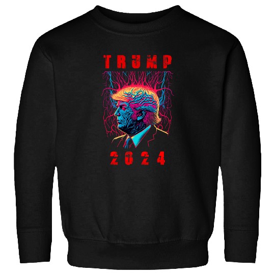 Trump 2024 men women nervous art Trump 2024 Trump Lovers Sweatshirts