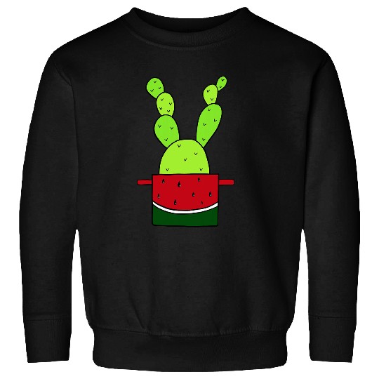 Watermelon Pot Cactus Sweatshirts