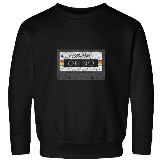Retro 80s Mix Tape vintages Cassette Tape Illustration Sweatshirts