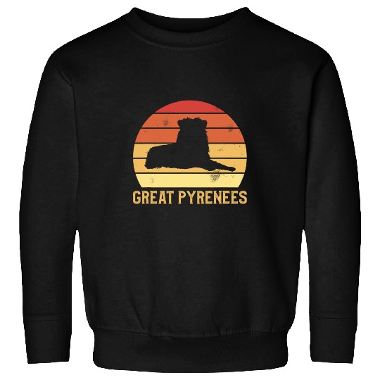 vintages Retro Great Pyrenees Dog Lover Sweatshirts