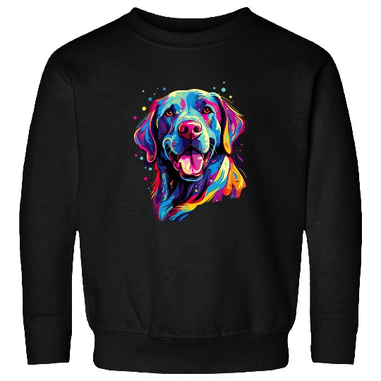 Watercolor Colorful Labrador Lab Sweatshirts