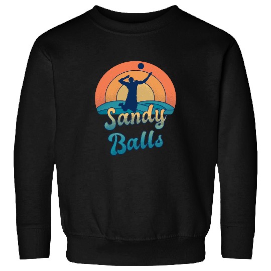 Sandy Balls for a Beach Volleyball Player Sweatshirts