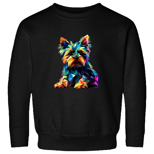 Yorkshire Terrier Puppy Dog Pop Art Sweatshirts