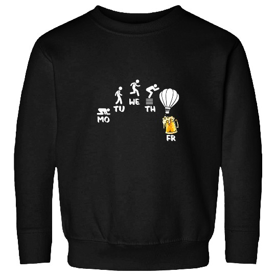 Funny Hot Air Balloon Balooning Air Travel Balloon Pilot Sweatshirts