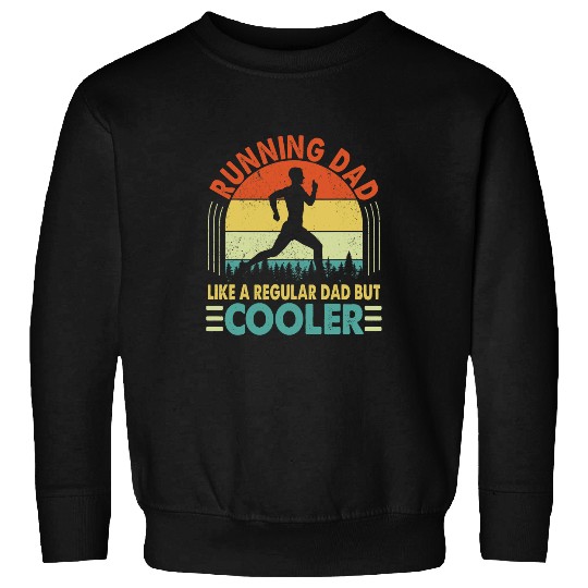 mens running dad 3marathon runner fars day Sweatshirts