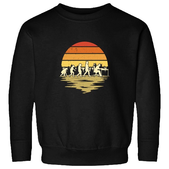 Developer Evolution Retro Computer Scientist Programmer 1 Sweatshirts