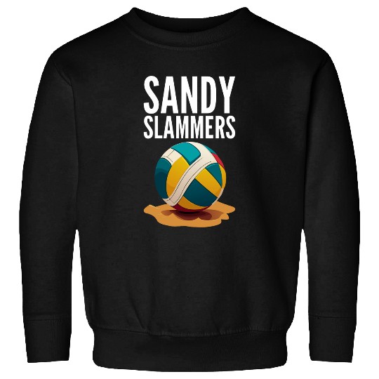 Sandy Slammers as a Funny Beach Volleyball Sweatshirts