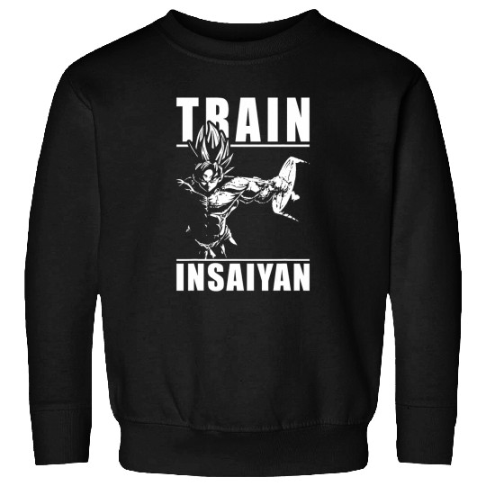 Train Insaiyan Squat Anime Gym Fitness Workout Motivation Sweatshirts