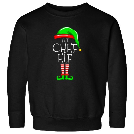 The Chef Elf Christmas Family Matching Men Women Kids Sweatshirts