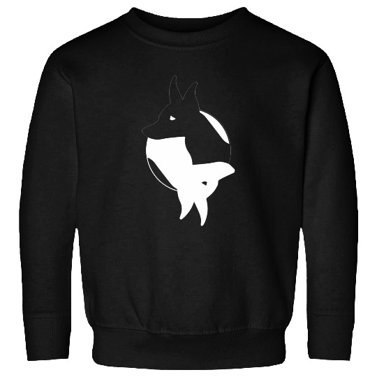 Yin Yang Toy Fox Terrier Funny Dog Symbol Zen Meditation Sweatshirts