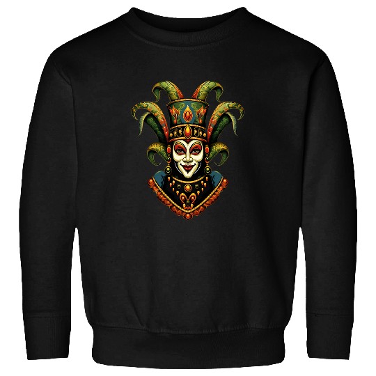 Mardi Gras Costume Jester Clown carnivals Street Parade Sweatshirts