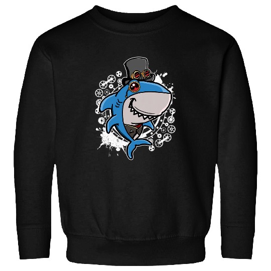 Mechanical Victorian Steampunk Shark Lover Sweatshirts
